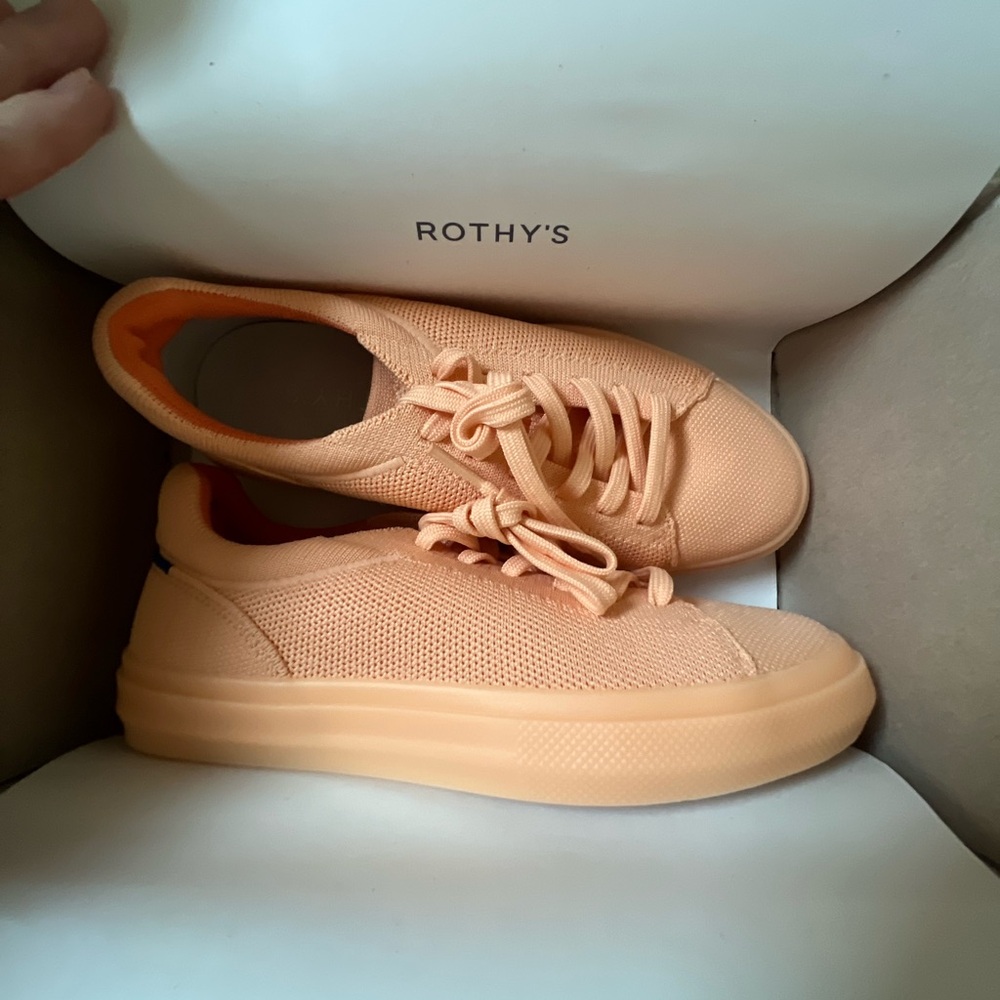 Creamsicle Rothy Sneakers - Picture 9 of 10